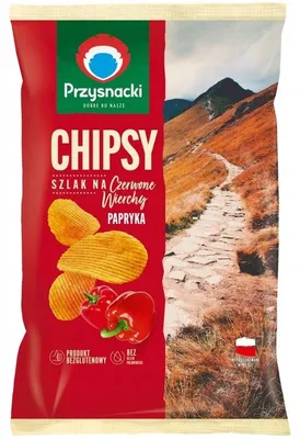 Zdjęcie produktu dla Chrupki ziemniaczane Przysnacki o smaku papryki 130 g