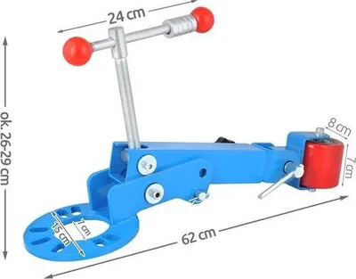 Zdjęcie produktu dla Rower dziecięcy z czterema kołami, dla dzieci w wieku 6-12 lat, waga 10 kg, kolor niebieski, rama aluminiowa