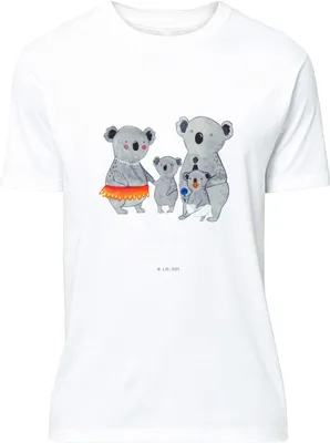 Produktbild von Mr. & Mrs. Panda T-Shirt Koala Familie - Weiß - Geschenk, Family, Muttertag, Baumwoll, Mama, Kinder, Tshirt, Koalas, oberteil, S, Shirt