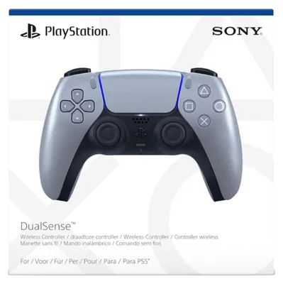 Imagen del producto de Sony Mando inalámbrico DualSense para PS5 Plata (Sterling Silver)