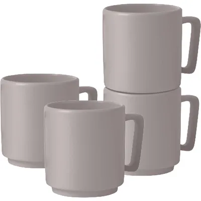 Zdjęcie produktu dla Zestaw 4 kubków 300 ml Taupe Collection BH-10011