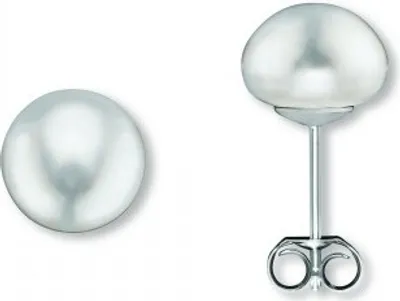 Produktbild von Ohrstecker Süßwasser-Zuchtperle 925/- Silber rhodiniert