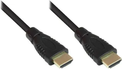 Immagine prodotto di Cavo HDMI ad alta velocità con Ethernet, contatti placcati in oro, 1,5 m, nero