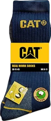 Produktbild von 3 Paar CAT Caterpillar Work Arbeitssocken - Farbe: Blau - Größe: 41-45