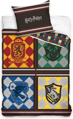 Produktbild von Harry Potter Plad Bettwäsche 140×200cm, 70×90 cm
