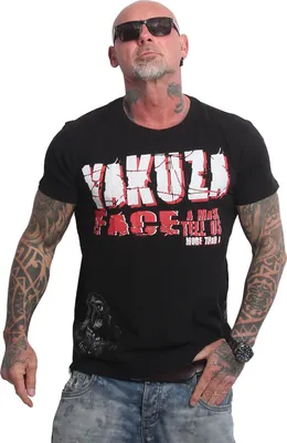 Obrázok produktu pre Pánske tričko Yakuza Mask Regular, čierne, XL