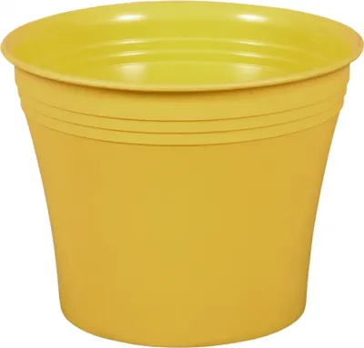 Image de Cache pot MERCEDES plastique jaune d11x10cm