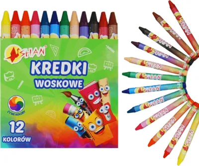 Produktbild von Shan Wachsmalkreiden 12 Farben