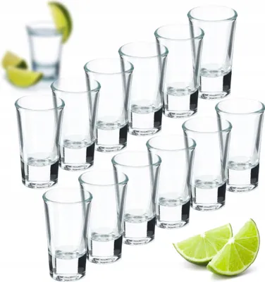 Produktbild von KADAX Schnapsgläser "Lozzi", Klassische Schnapsbecher aus transparentem, 12 Stück, 28ml