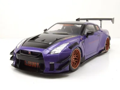 Produktbild von Solido 421186110 Nissan GT-R R35 Liberty Walk LB-Works 2022 lila 1:18