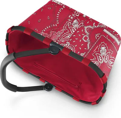 Produktbild von reisenthel carrybag, Einkaufskorb, Picknickkorb, Tragetasche, Frame Bandana Red, 22 L, BK3086