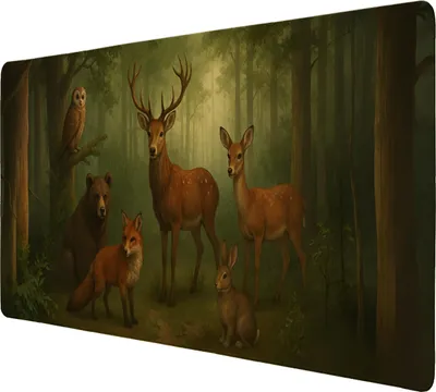 Produktbild von Tiere des Waldes Schreibtischunterlage 89x40cm XXL Mauspad