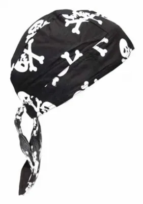 Produktbild von Bandana Cap Skull, Kopftuch mit Totenköpfen, Bandana Headscarf with Skulls, Pañuelo pañuelo Con Calaveras, Foulard Bandana Avec des crânes