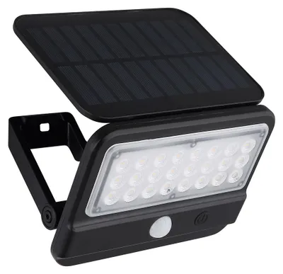 Produktbild von GLOBO 36500 Solarleuchte Kunststoff schwarz matt, LED