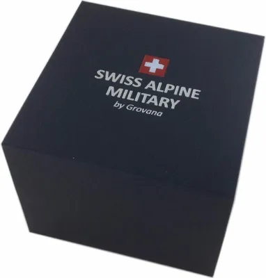 Produktbild von Swiss Alpine Military Herren Uhr Chronograph Analog Quarz 7078.9535SAM Leder