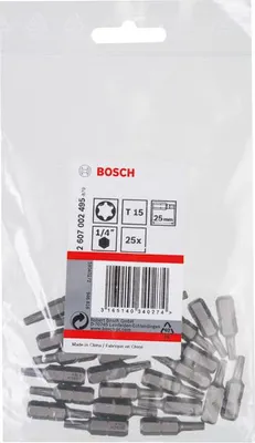 Produktbild von Schrauberbit Extra-Hart T15, 25 mm, 25er-Pack