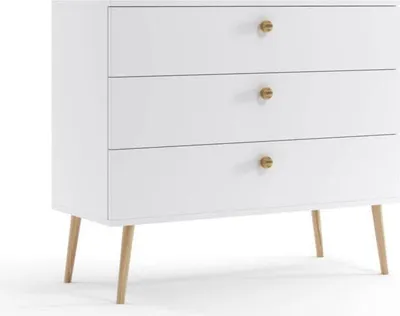 Produktbild von Kommode Bolea 3S 100 cm mit Schubladen - weiß