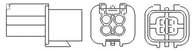 Produktbild von MAGNETI MARELLI 466016355159 Beheizt Lambdasonde für CHEVROLET SPARK (M300) 370mm