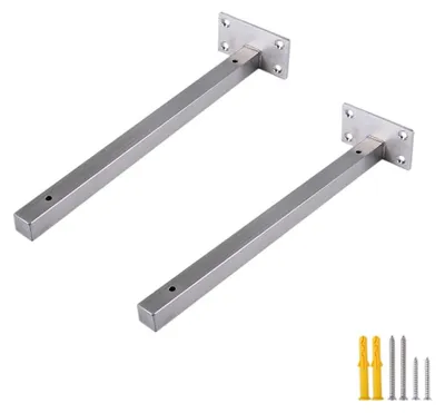 Produktbild von Wandhalterungen Heavy Duty - Edelstahl - Wandmontage - Unterstützung für Schwimmende Regale - Stabil und Langlebig - Einfach zu Installieren - Regalträger