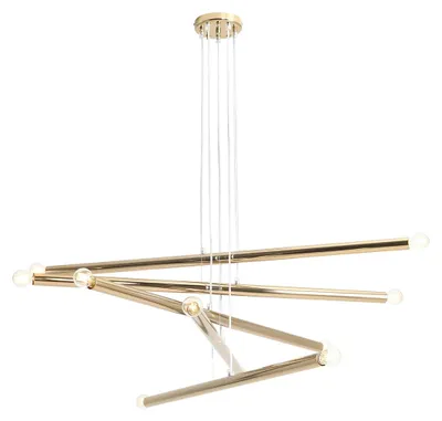 Zdjęcie produktu dla Żyrandol Tubo złoty 10xE14x60W metal wym:105x100x100cm IP20 Aldex