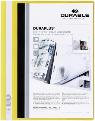 Produktbild von Durable DURAPLUS, Gelb, A4, Porträt, Papier