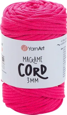 Produktbild von Yarn Art Macrame Cord 3 mm 85 m 803 Orchid Schnur