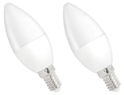 Produktbild von Spectrum E14 LED Kerzenlampe 4W 340lm 6000K Kaltweiß 230V 2 Stück