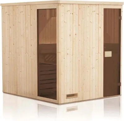 Produktbild von FinnTherm Innensauna Saunakabine Miranda 2 Sitzbänke Wandstärke 40 mm