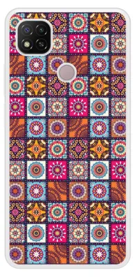 Image de 1001Coques - Coque renforcée compatible avec Xiaomi Redmi 9C - Design patchwork mandala - TPU + dos métal sublimé antichoc