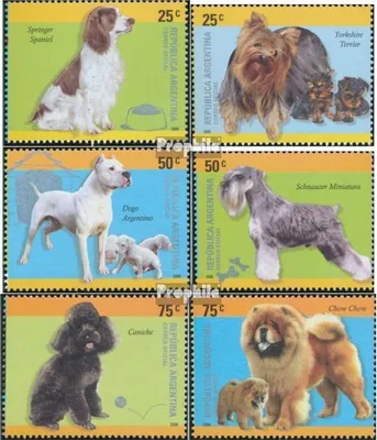 Produktbild von Briefmarken Argentinien 2006 Mi 3056-3061 (kompl.Ausg.) postfrisch Hunderassen