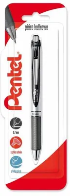 Obrázek produktu pro Kuličkové pero 0,7 mm EnerGel BL77, černé, 1 ks – PENTEL