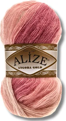 Zdjęcie produktu dla Alize 1x 100 g wełna Angora Gold Batik z gradientem kolorów, szydełkowanie, dzierganie (5652)