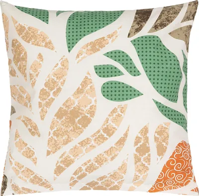 Image de Taie d'oreiller en coton - 40x40 cm - Orange,Vert