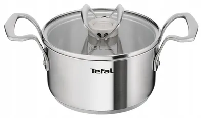 Obrázek produktu pro TEFAL Nerezový hrnec s poklicí, 16 cm, vhodný pro indukční vařiče