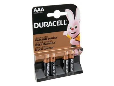 Obrázok produktu pre Duracell | AAA/LR03 | Alkaline Basic MN2400 | 4 pc(s)