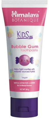Productafbeelding van Himalaya Botanique kids tandpasta bubble gum (80 gr)