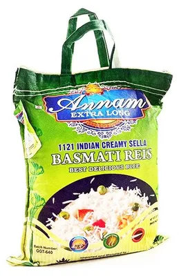 Zdjęcie produktu dla Ryż Annam Creamy Sella Basmati 5 kg – extra long parboiled aromatyczny