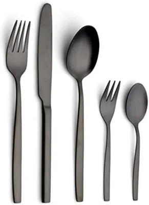 Produktbild von Famanu Besteckset 6 Personen - Schwarz