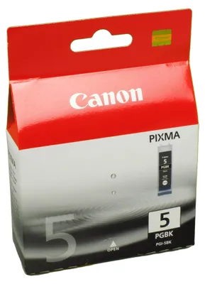 Produktbild von Canon PGI-5BK Tinte Schwarz, Foto schwarz, Tinte auf Farbstoffbasis, 1 Stück(e), 1640 Seiten