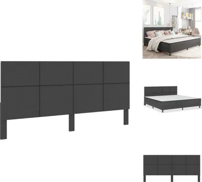 Obrázek produktu pro vidaXL Čelo postele tmavě šedá látka 200×200 cm - Konce hlavy a nohou