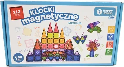 Obrázok produktu pre 3D magnetické tehličky - vzdelávacie kreatívne tehličky 112 El.
