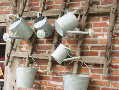 Image de Esschert Design Seau en vieux zinc 5 litres ; OZ47