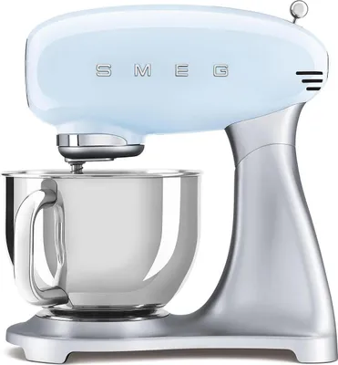 Produktbild von Smeg, SMF02PBEU Küchenmaschine, 10 Geschwindigkeitsstufen, Planetenrührwerk, Sicherheitsabschaltung, 2 Rührbesen, Kugelgriff aus Edelstahl, 800 W,
