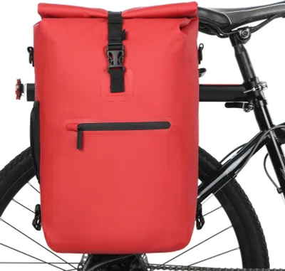 Produktbild von 3-in-1 Wasserdichte Fahrradtasche Fahrrad Gepaecktraegertasche Rucksack Umhaengetasche Outdoor Radfahren Pendeltasche Pack mit Laptopfach