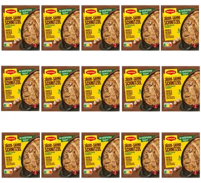 Image de Maggi Fix pour Escalopes de Chasseur à la crème en sauce crémeuse aux champignons 27g Paquet de 15