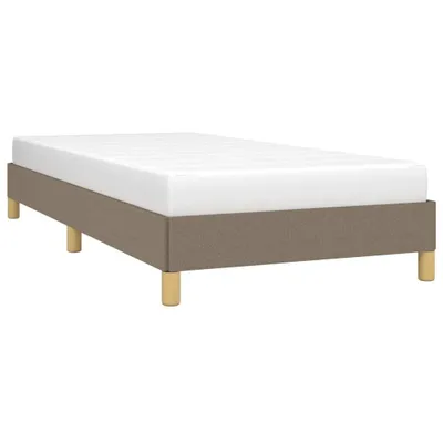 Produktbild von "2026 Aktion"Bettgestell - CLORIS - Einzelbett - ohne Matratze Taupe 90x200 cm - Einfache Montage -  Stoff - NeuMöbel6434395