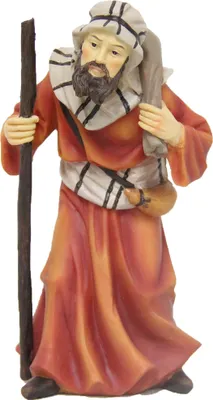 Produktbild von Krippenfiguren Kameltreiber 7 cm handbemalt Polyresin Deko Set