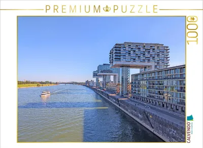 Produktbild von CALVENDO Puzzle Köln - Kranhäuser | 1000 Teile Lege-Größe 64 × 48 cm Foto-Puzzle für glückliche Stunden