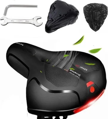 Produktbild von Bequemer Fahrradsattel mit Memory-Schaum und wasserdichtem Bezug