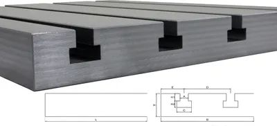 Produktbild von Stahl T-Nutenplatte 2020 Big Block